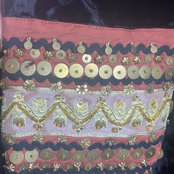 Soft Surroundings Black Velvet Embroidered Trim Tunic Jacket Large - Picture 2 of 4